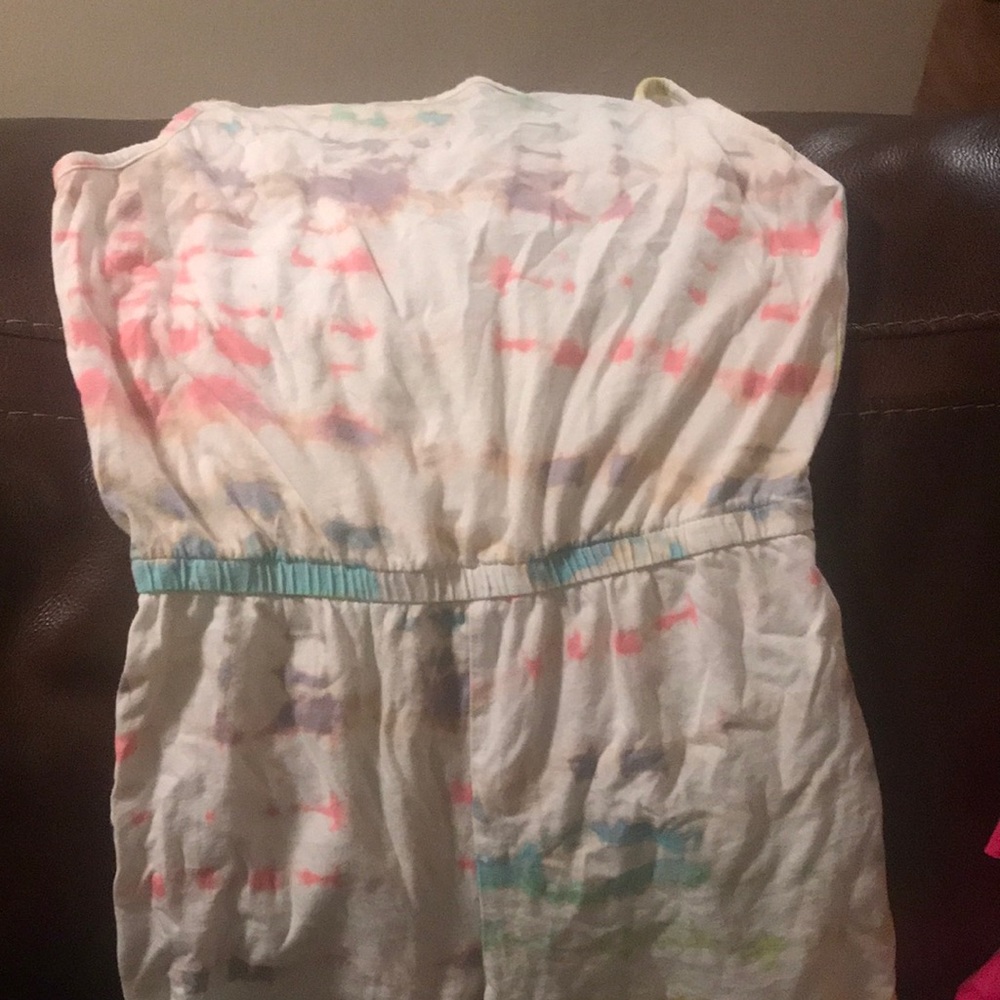 Tie dye kids romper